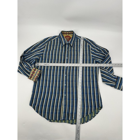 Robert Graham Flip Cuff Long Sleeve Shirt Size Large Knowledge Wisdom Truth - Picture 3 of 7